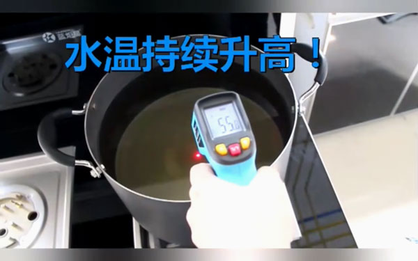 藍炬星S5集成灶對比直火，旋火燒水快3-4分鐘!