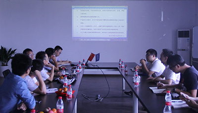 嵊州市組織部部長及科技局相關領導、紹興文理學院專家一行來藍炬星總部調研考察