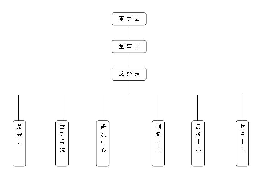 浙江藍(lán)炬星電器有限公司組織機(jī)構(gòu)圖