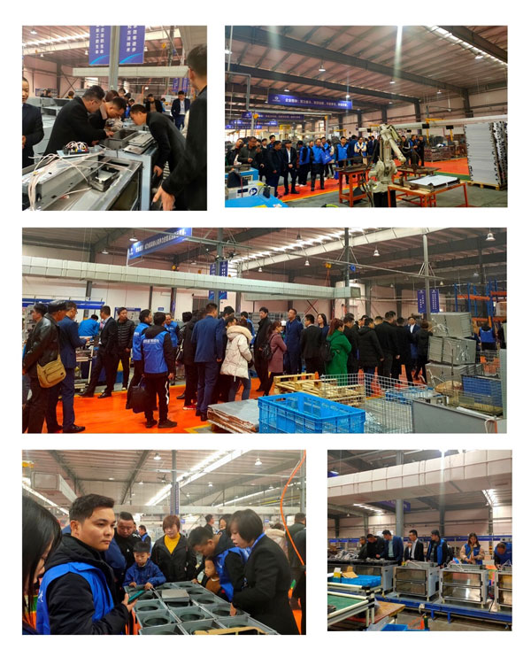 參觀藍炬星集成灶智能化生產環境