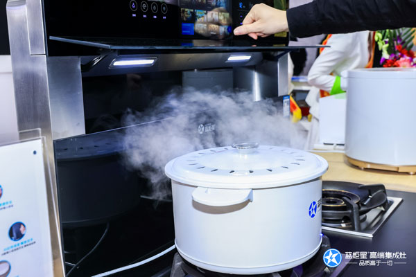 藍炬星&周迅&middot;R6集成灶強勁的吸煙效果