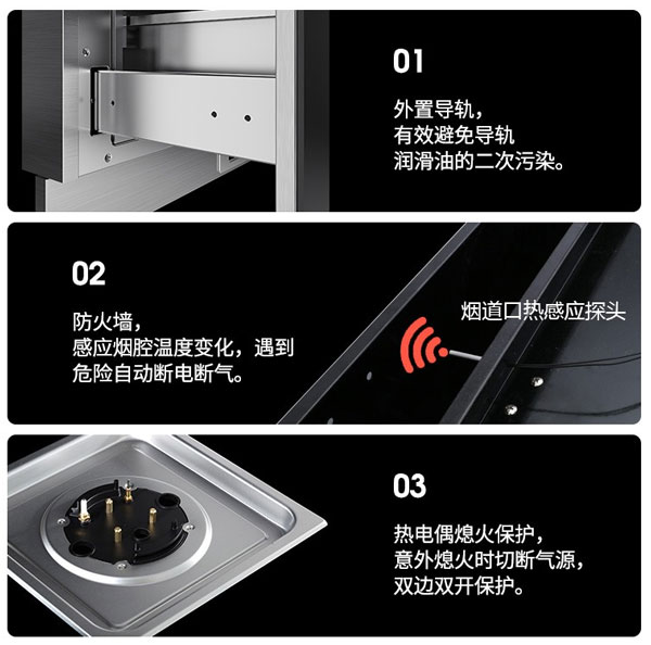 藍炬星集成灶安全防護