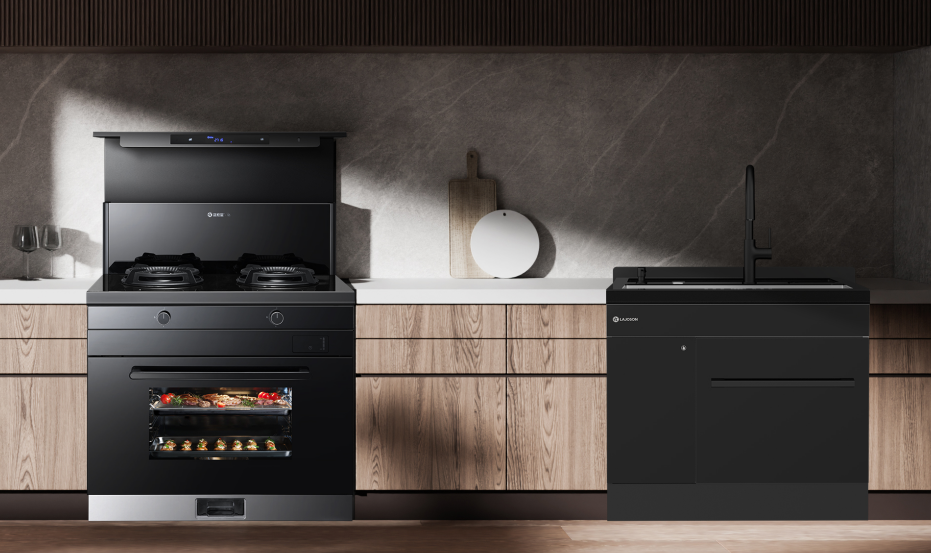 這樣設計蒸烤炸集成灶，合理不擁擠